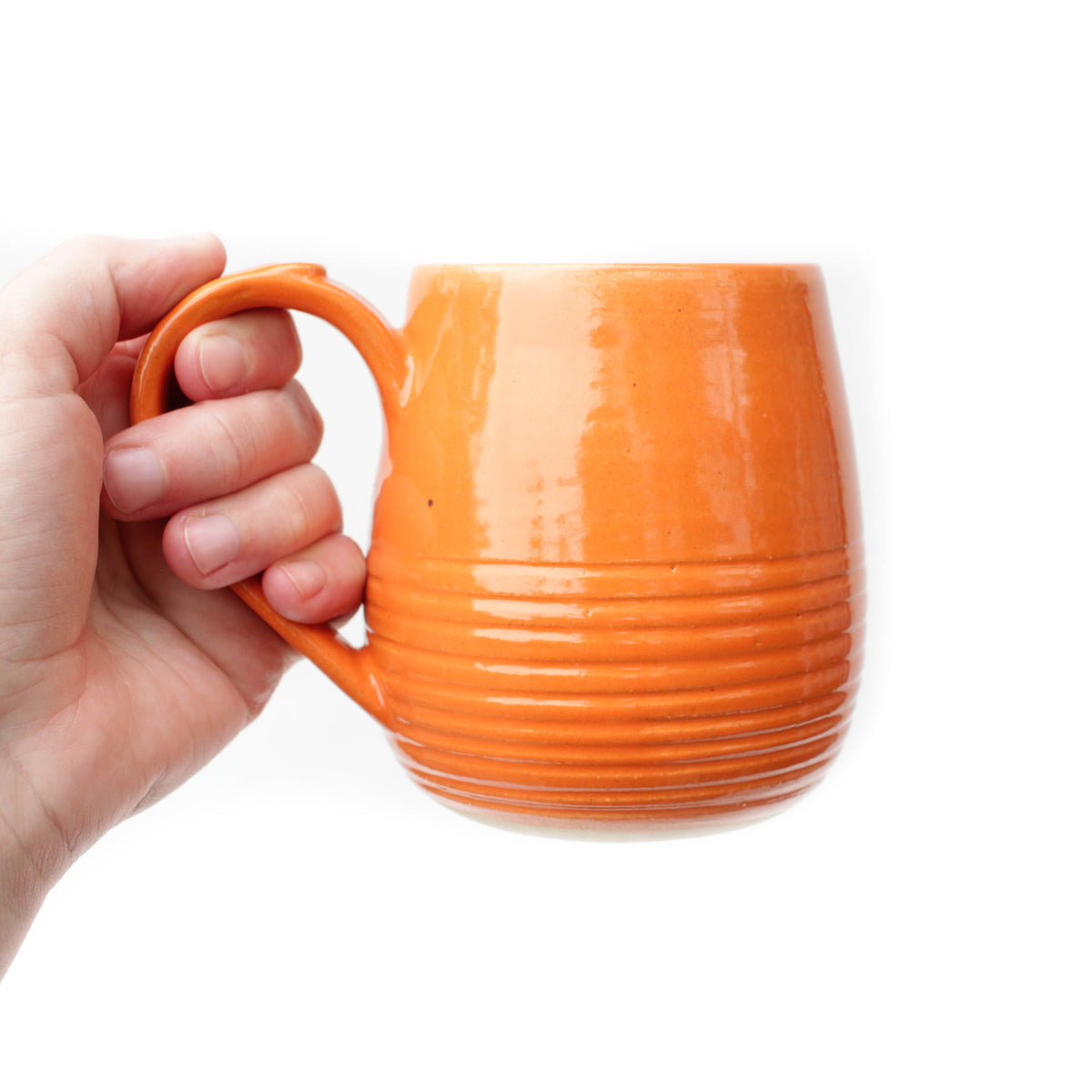 Orange Stoneware Mug