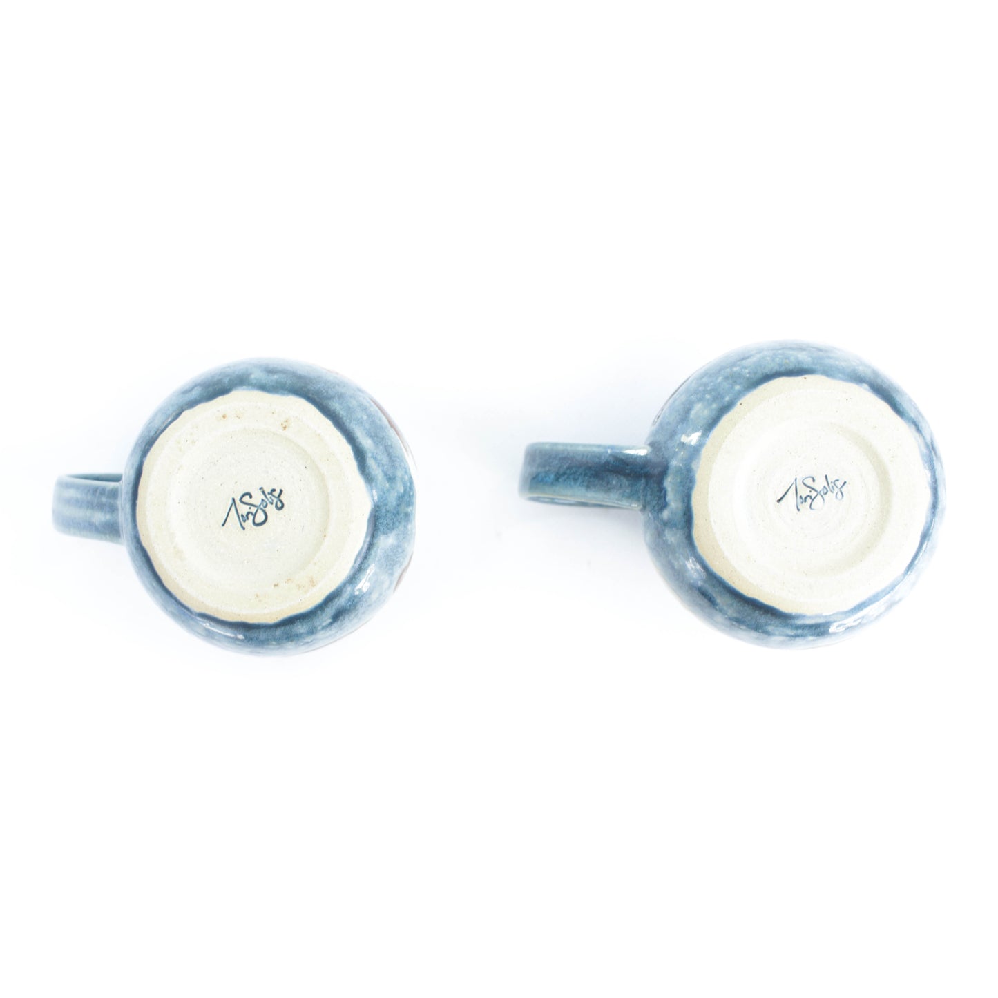 Cats Blue Stoneware Mug