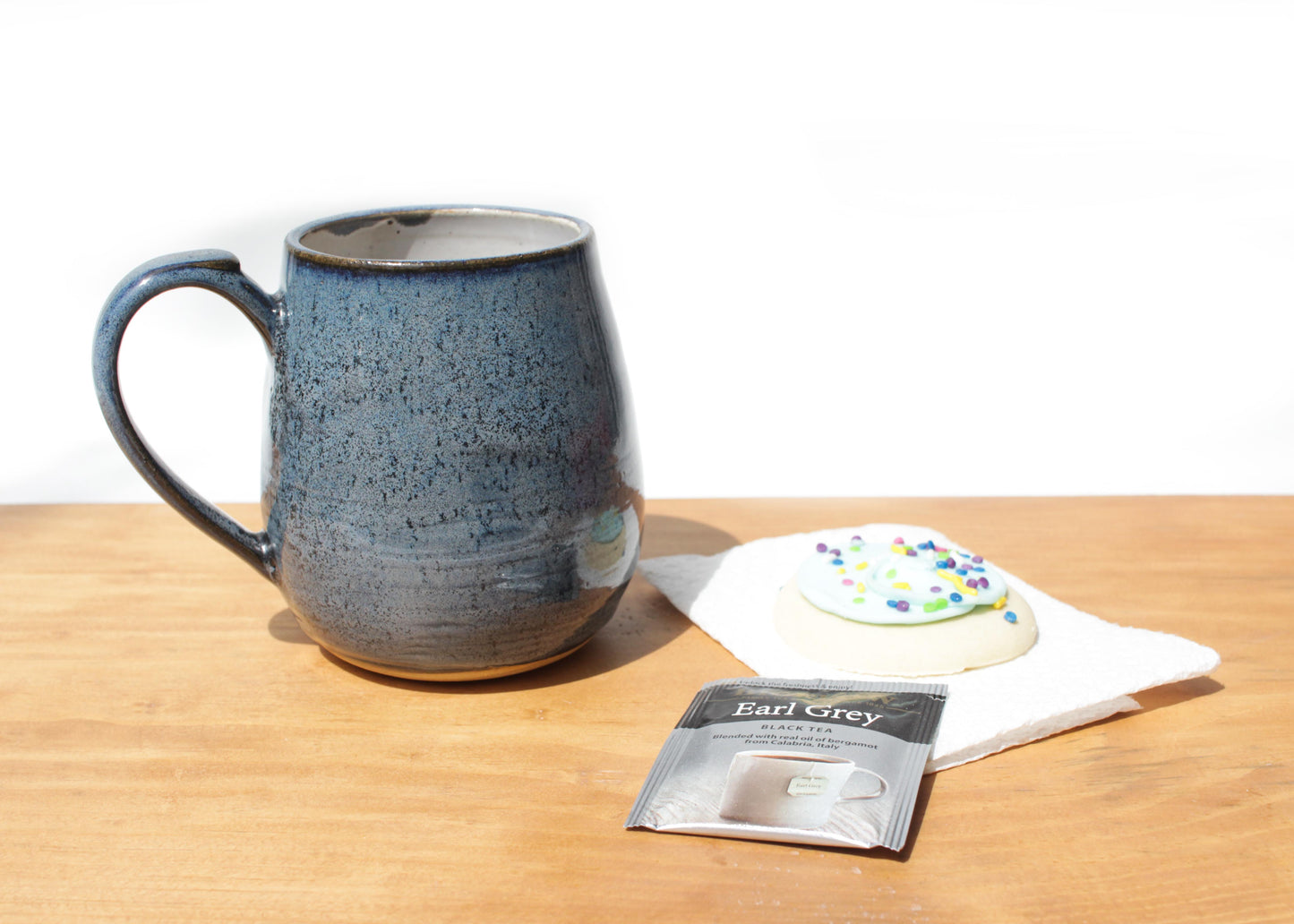 Blue Stoneware Mug
