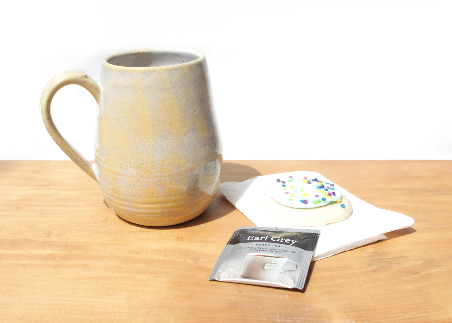 Biscotti Yellow Stoneware Mug