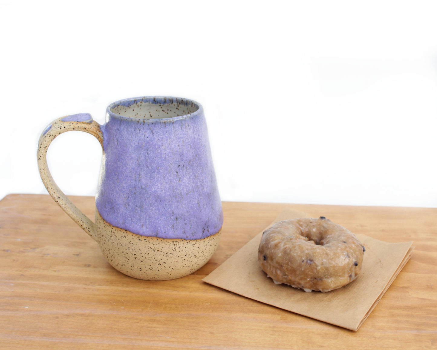 Purple Speckled Stoneware Mug