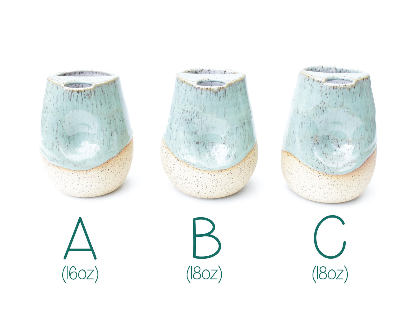 Arctic Mint Cozy Speckled Stoneware Sip-Top Thumb Tumbler