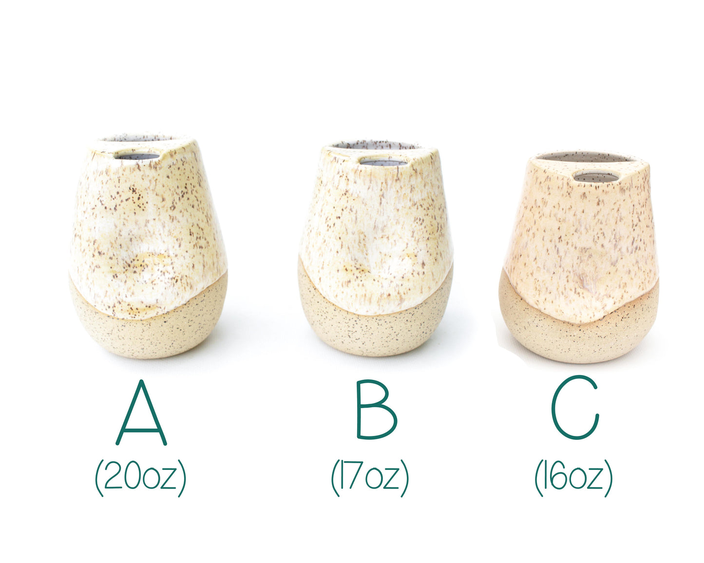 Toasted Cream Cozy Speckled Stoneware Sip-Top Thumb Tumbler