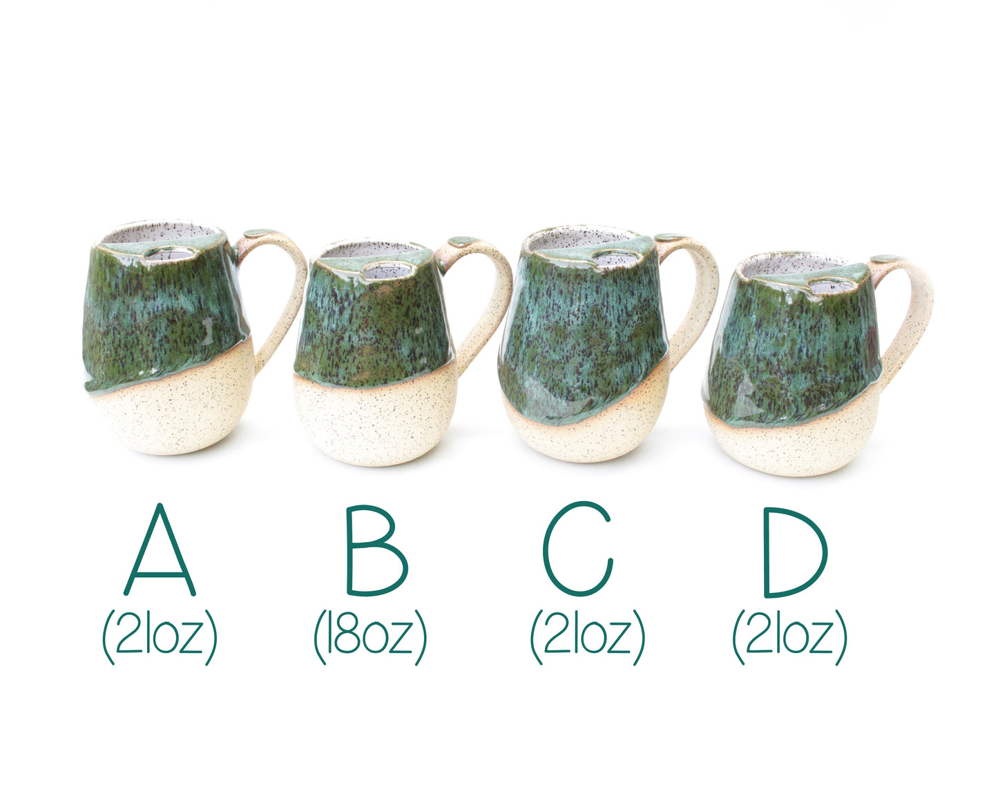 Forest Green Speckled Stoneware Sip-Top Mug