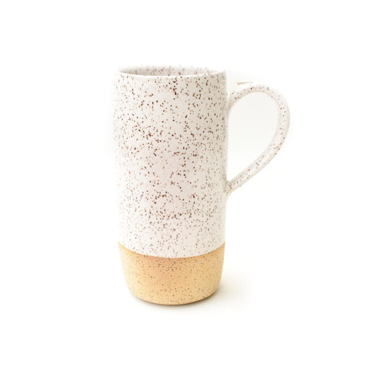 Vanilla Bean Tall Speckled Stoneware Mug