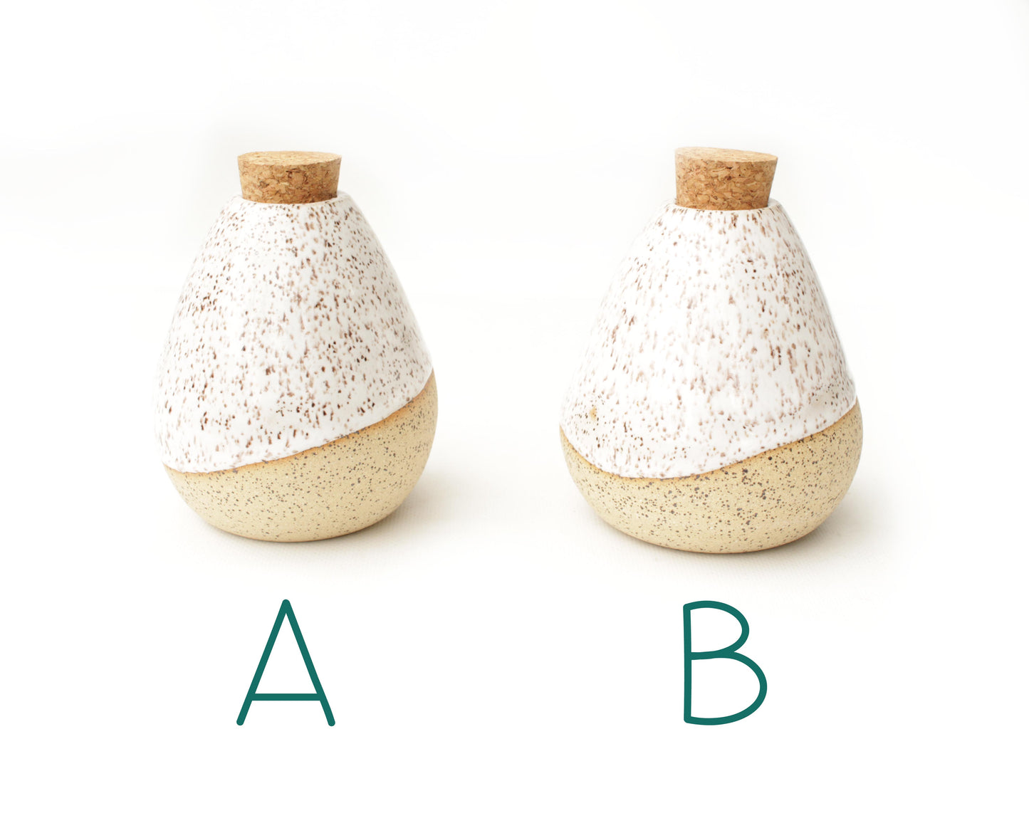Ceramic Jar with Cork Stopper