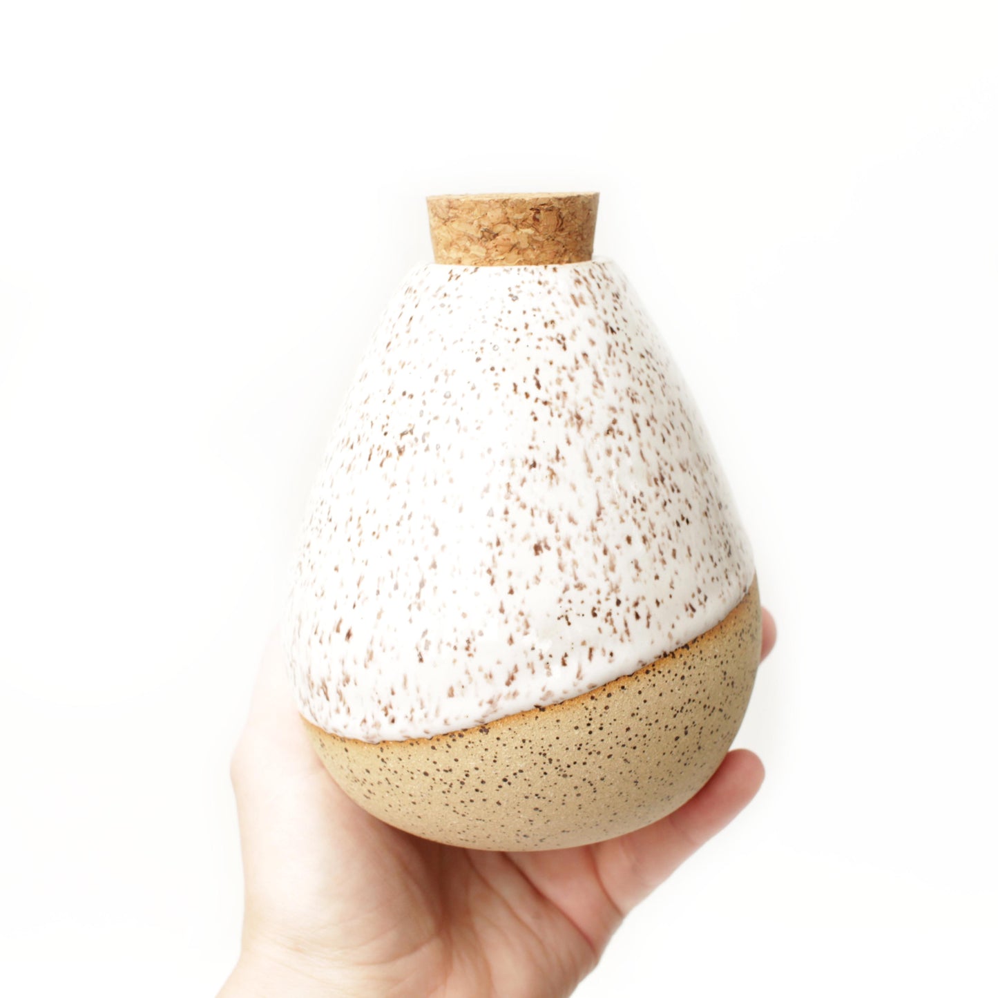 Ceramic Jar with Cork Stopper