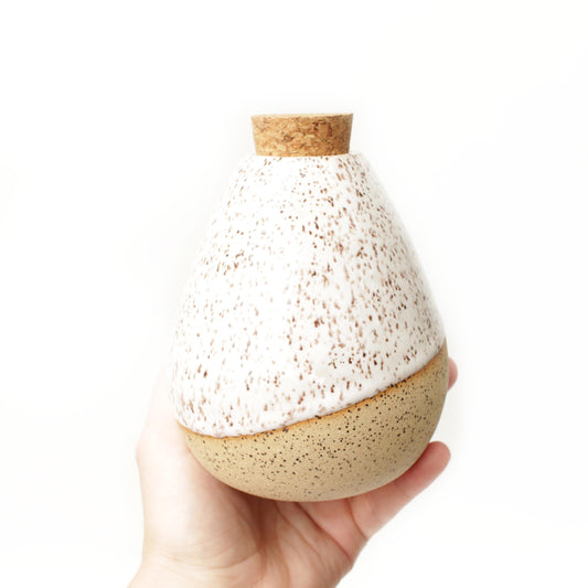 Ceramic Jar with Cork Stopper