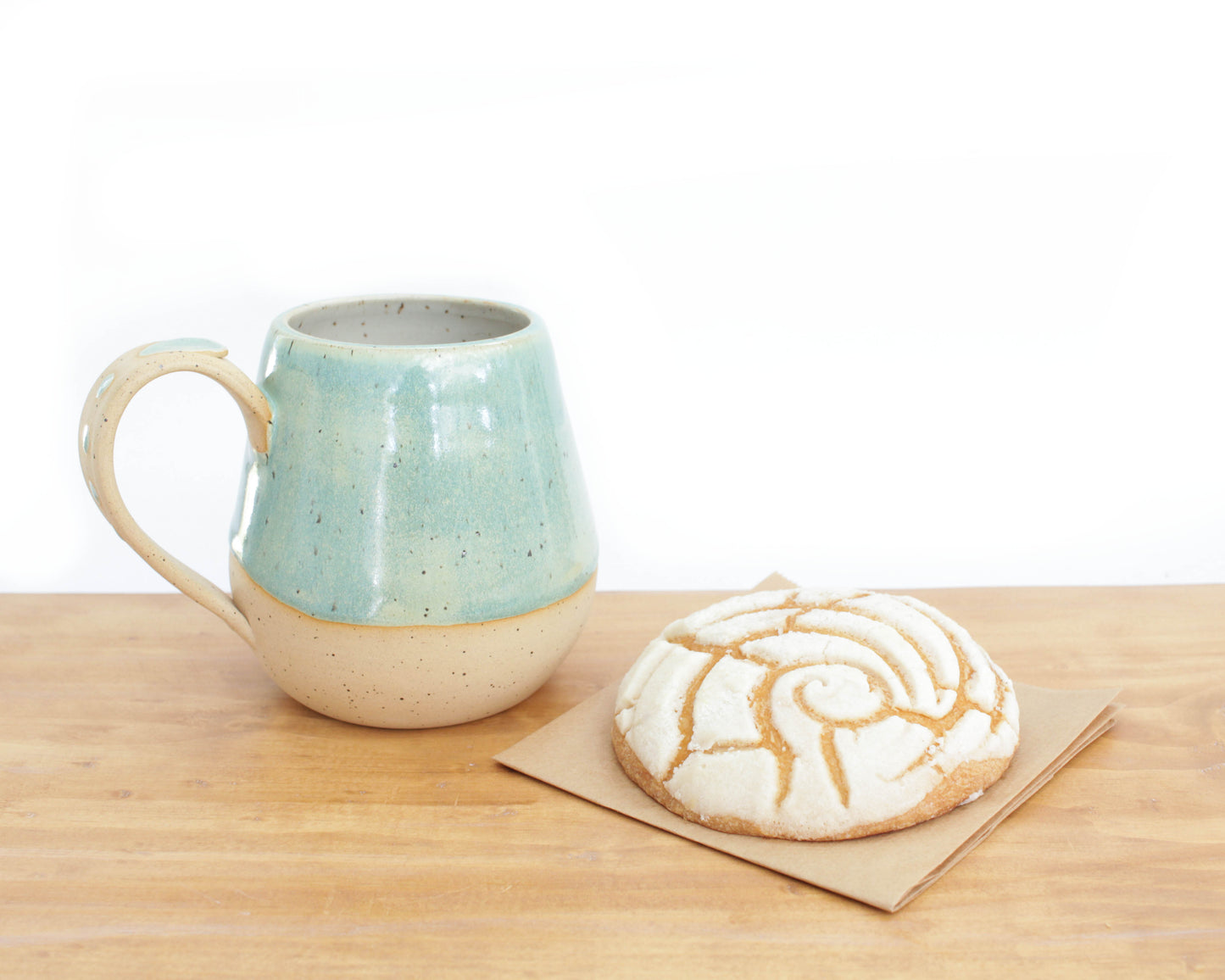 Minty Seafoam Speckled Stoneware Mug