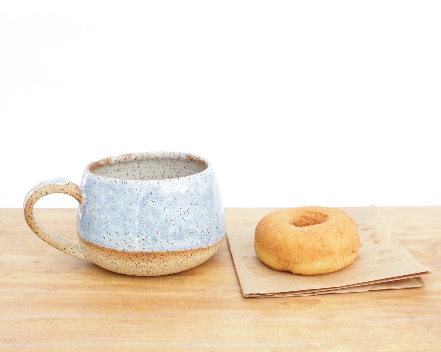 Periwinkle Speckled Stoneware Mug