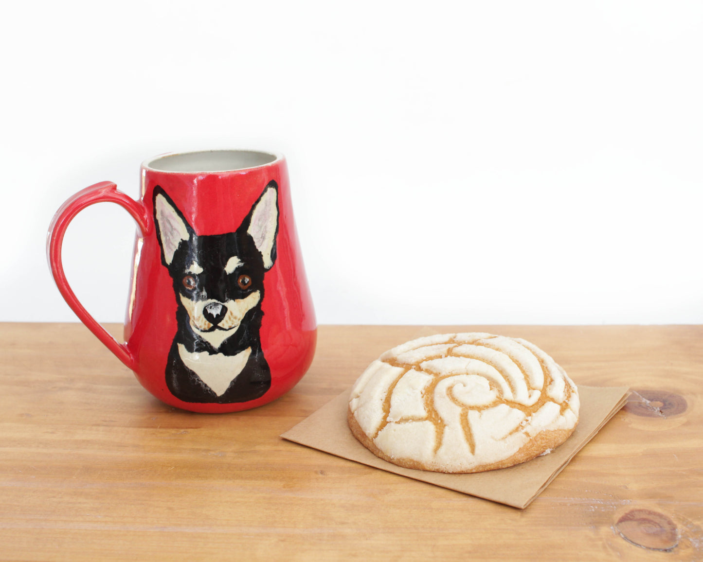 Chihuahua Red Stoneware Mug