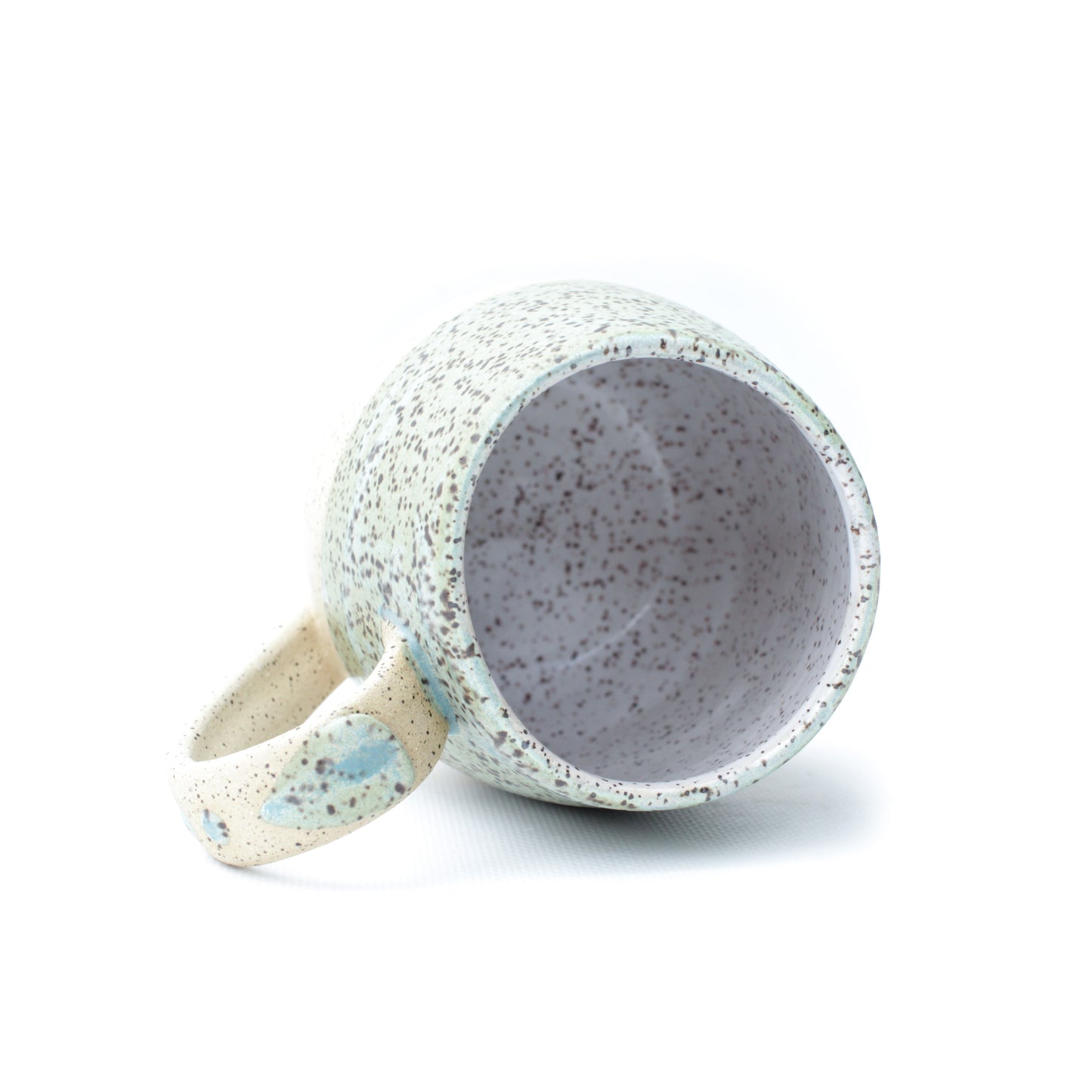 Turquoise Speckled Stoneware Mug