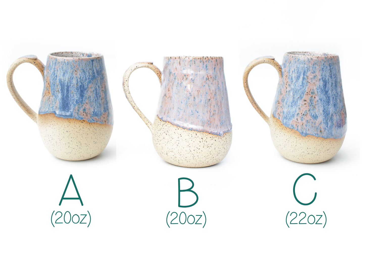 Pink Donut Speckled Stoneware Mug