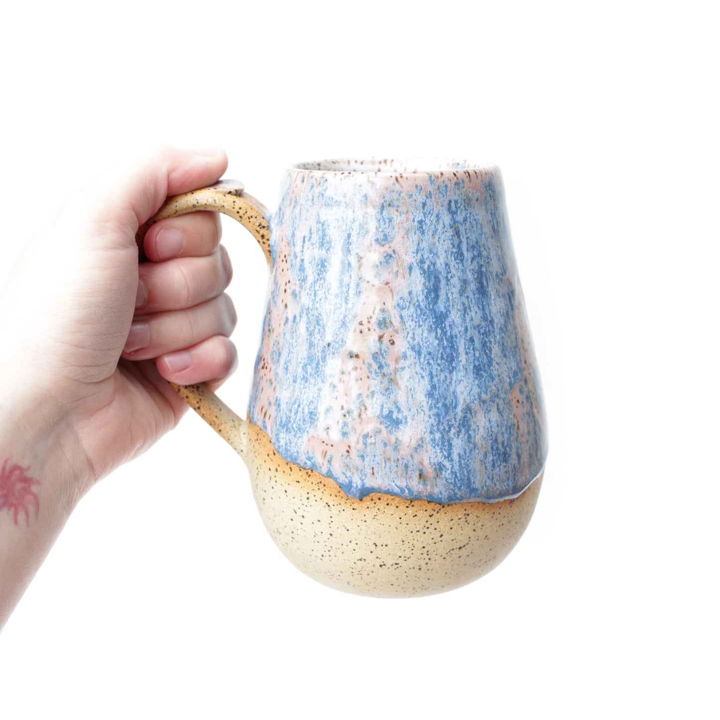 Pink Donut Speckled Stoneware Mug