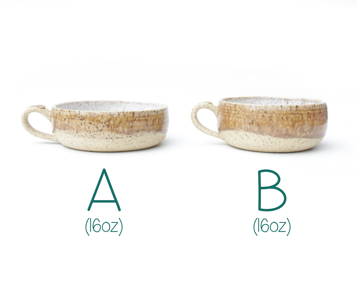 Golden Brown Speckled Stoneware Mug
