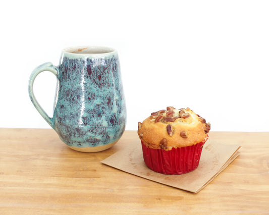 Blue Raspberry Stoneware Mug