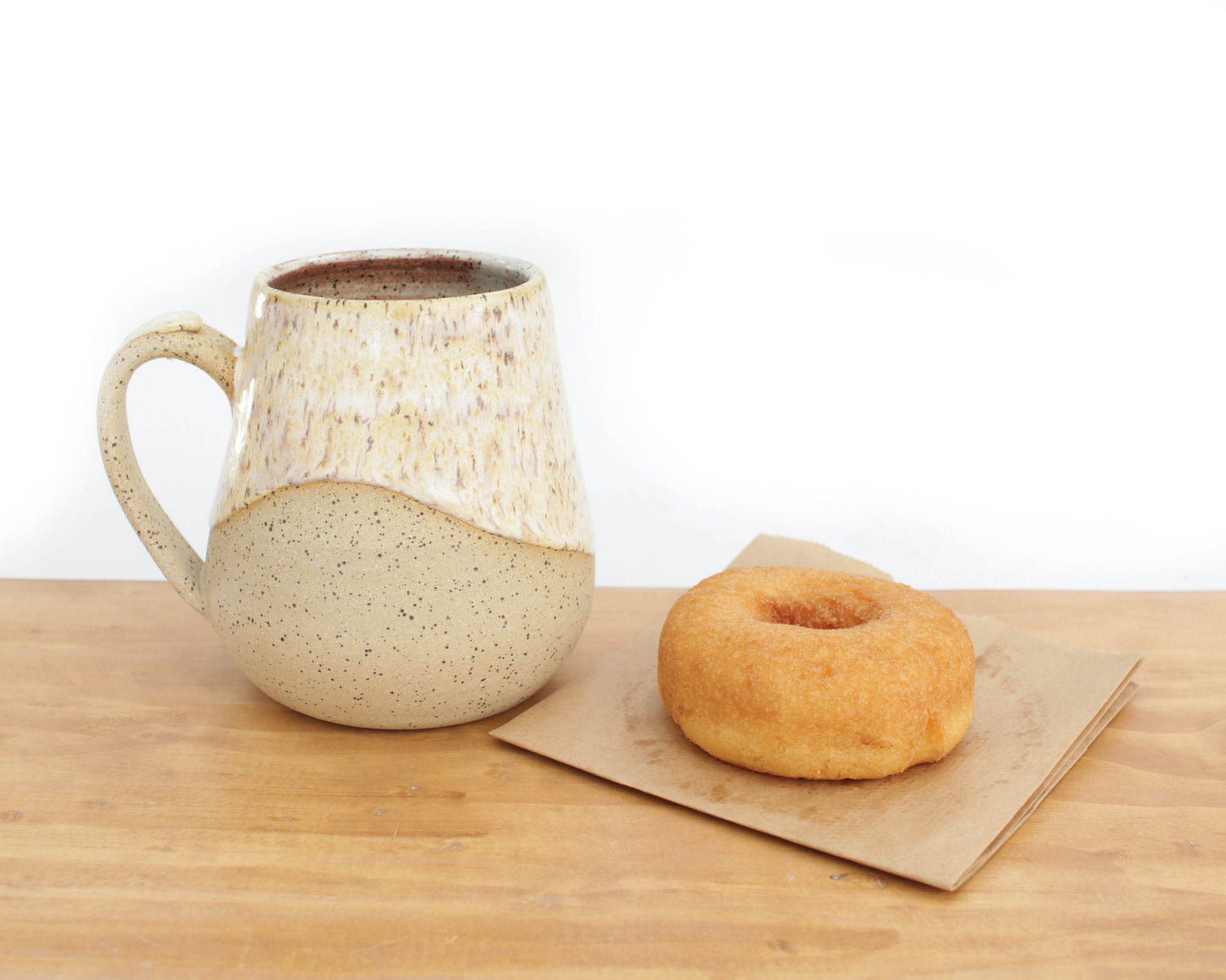 Toasted Cream Speckled Stoneware Mug