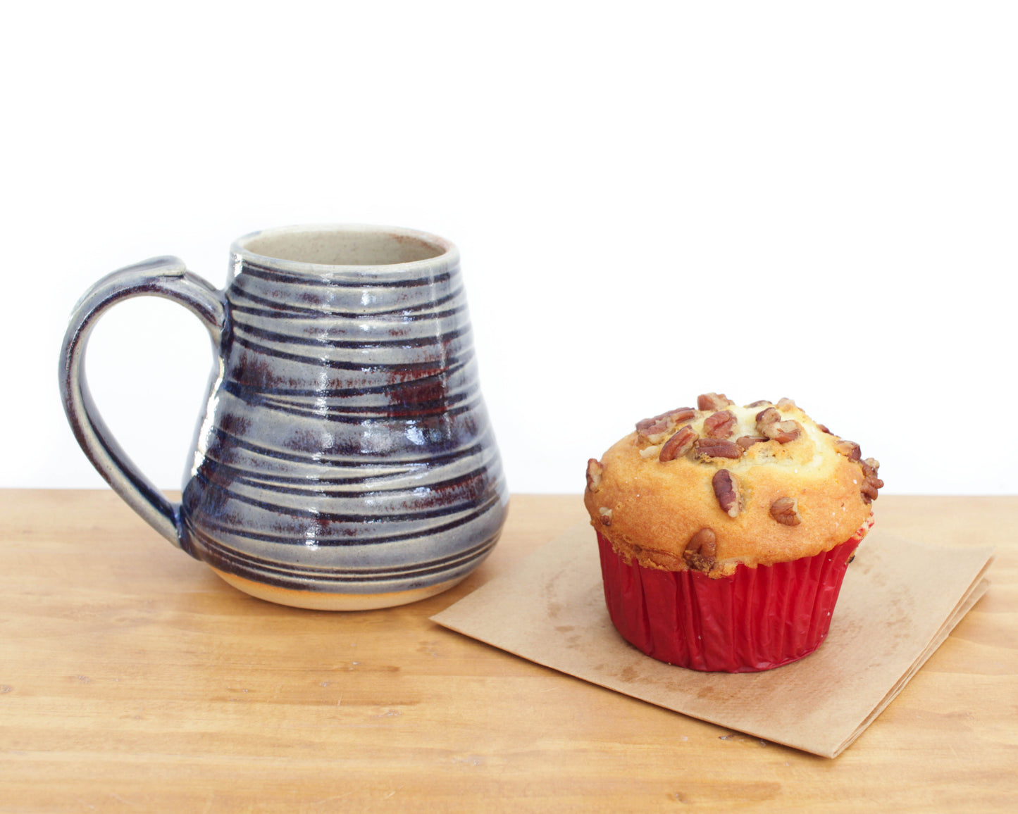 Fire & Ice Textured Stoneware Mug