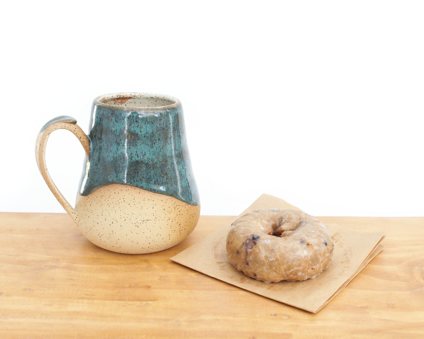 Emerald Ocean Speckled Stoneware Mug