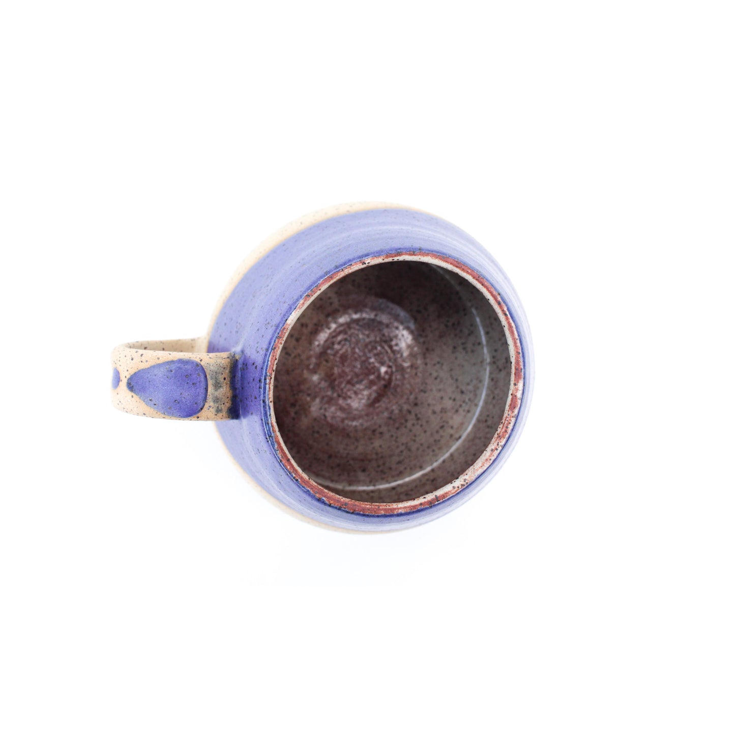 Blueberry Speckled Stoneware Latte Mug