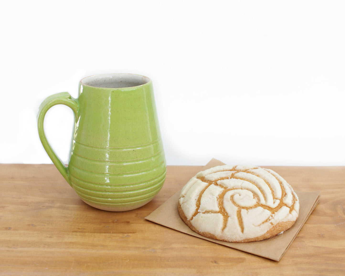 Lime Green Stoneware Mug