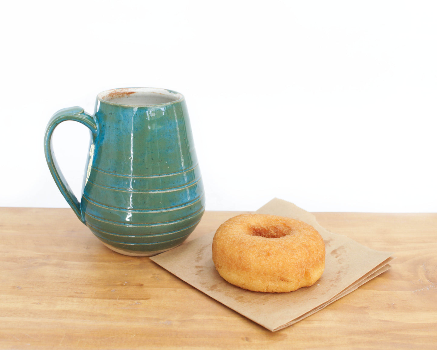 Teal Stoneware Mug