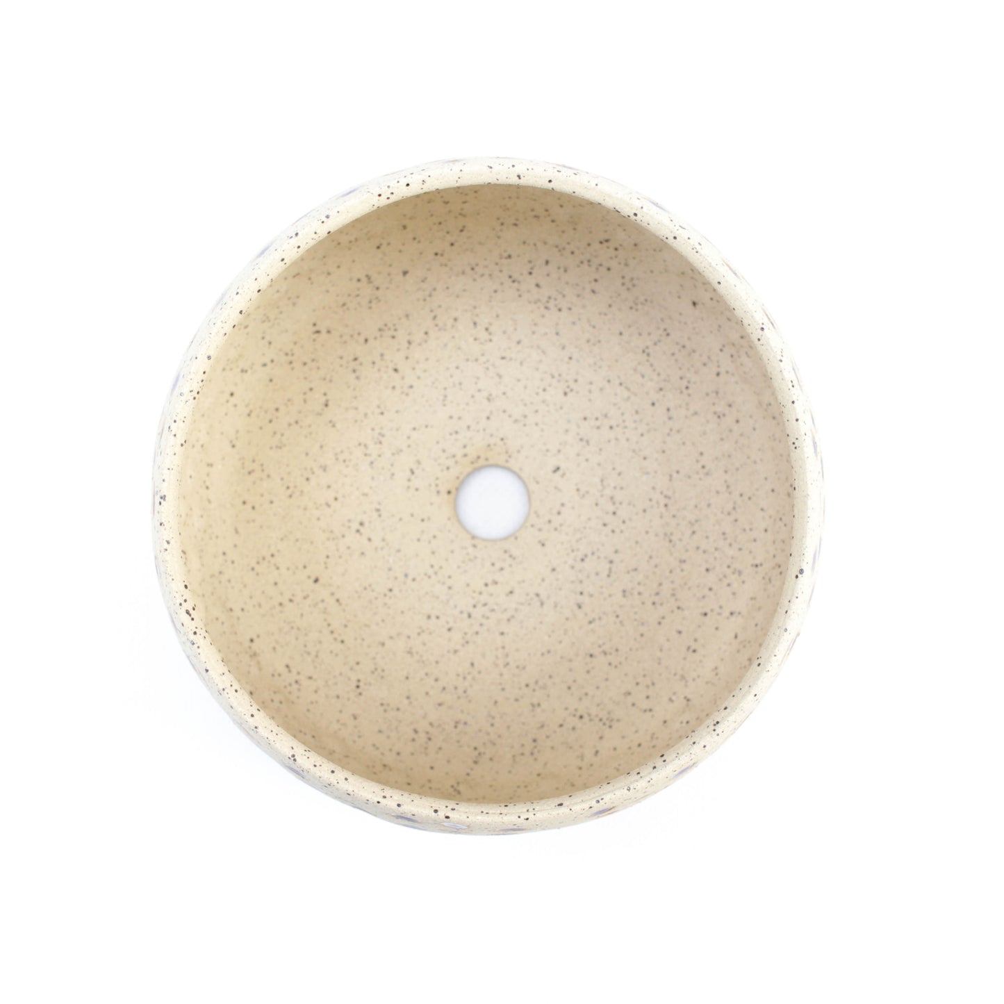 6" Rainbow Speckled Stoneware Planter Pot