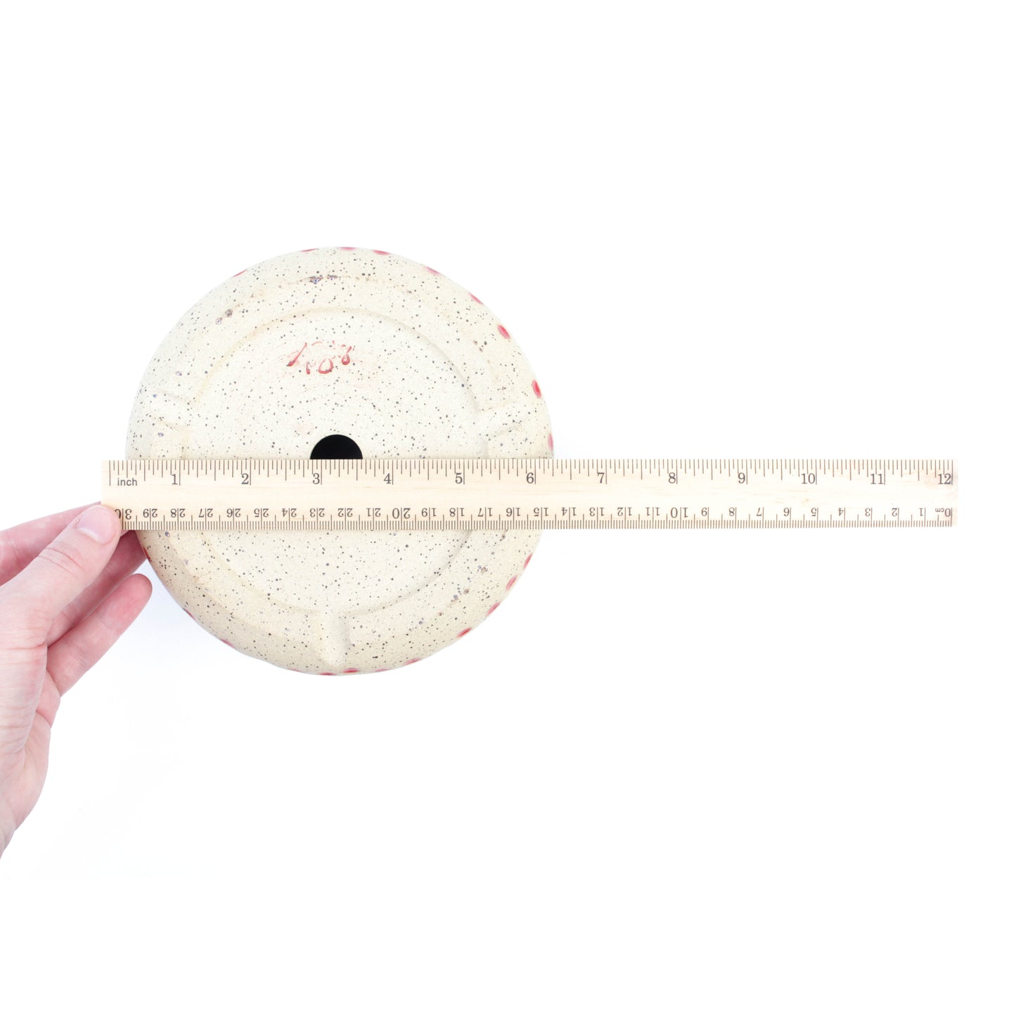 6" Rainbow Speckled Stoneware Planter Pot