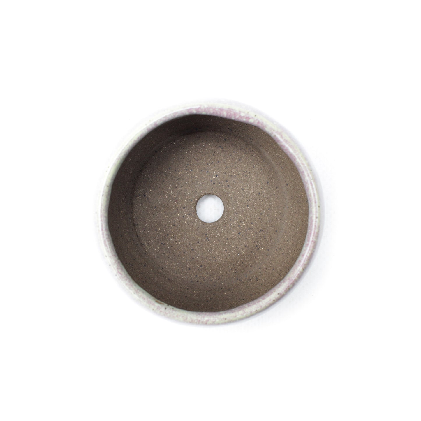 2.75" Violet Brown Speckled Stoneware Planter Pot