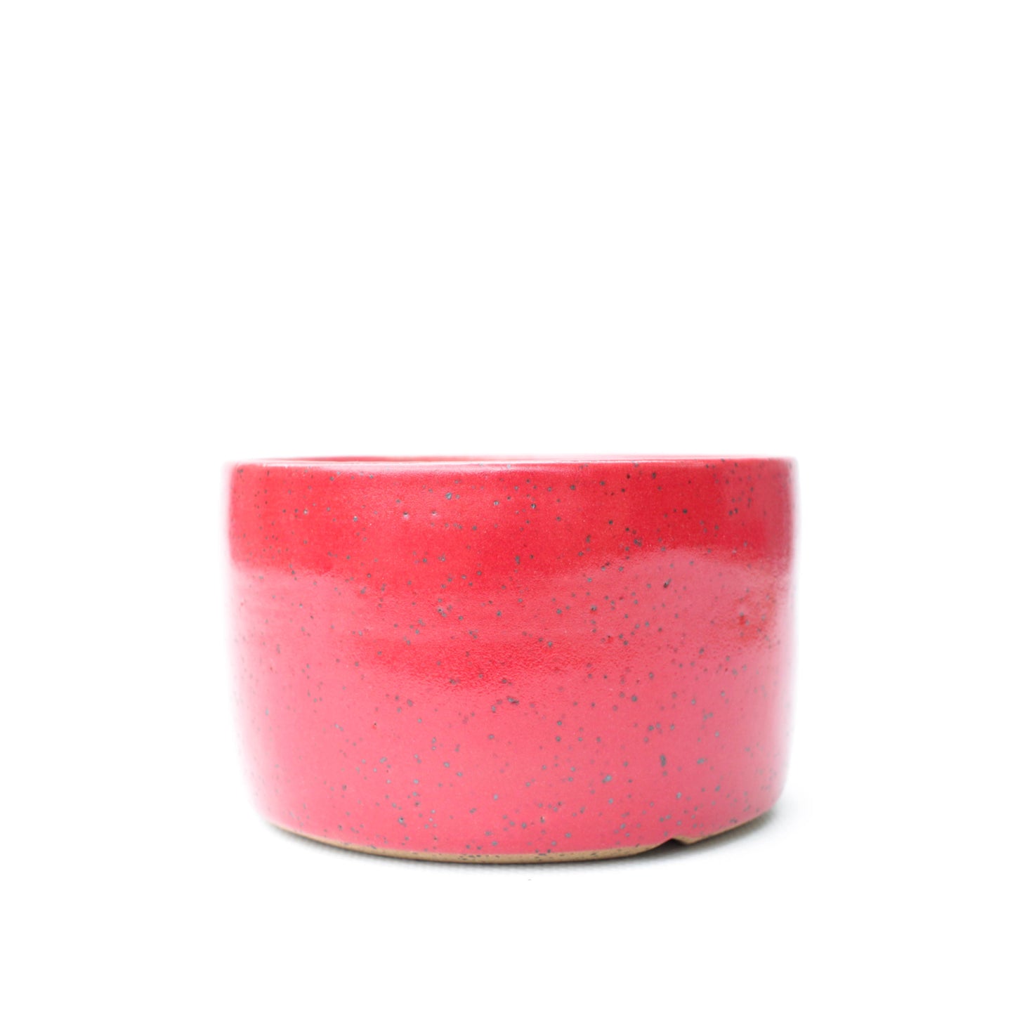 4" Red Speckled Stoneware Planter Pot
