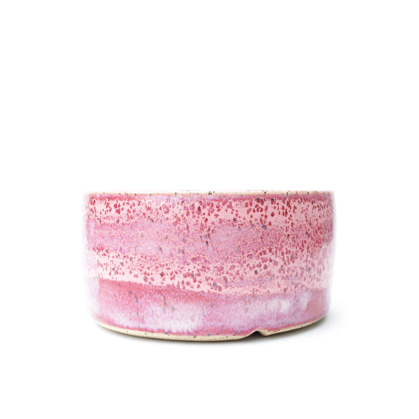 4.5" Pink Speckled Stoneware Planter Pot
