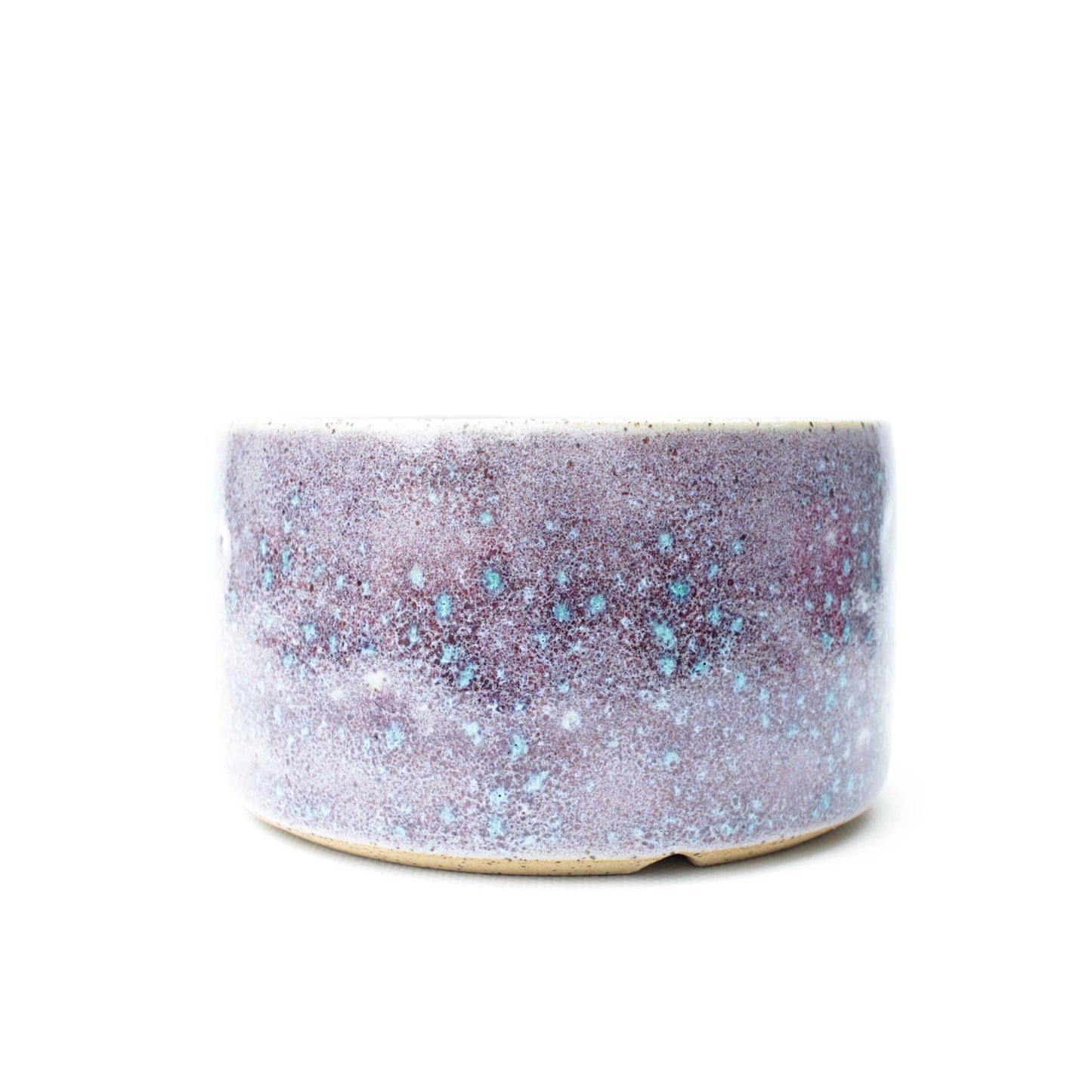 5.25" Blue Violet Speckled Stoneware Planter Pot