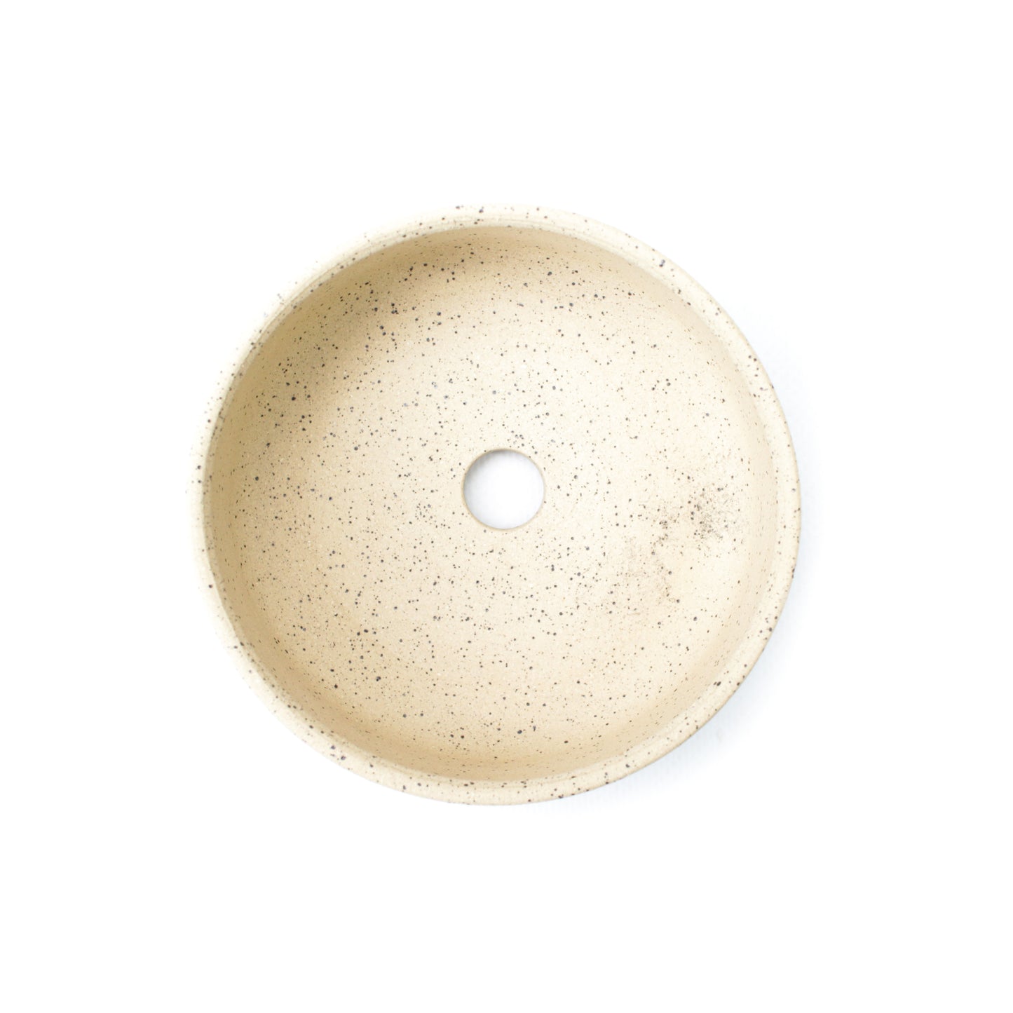 4.25" Blue Speckled Stoneware Planter Pot