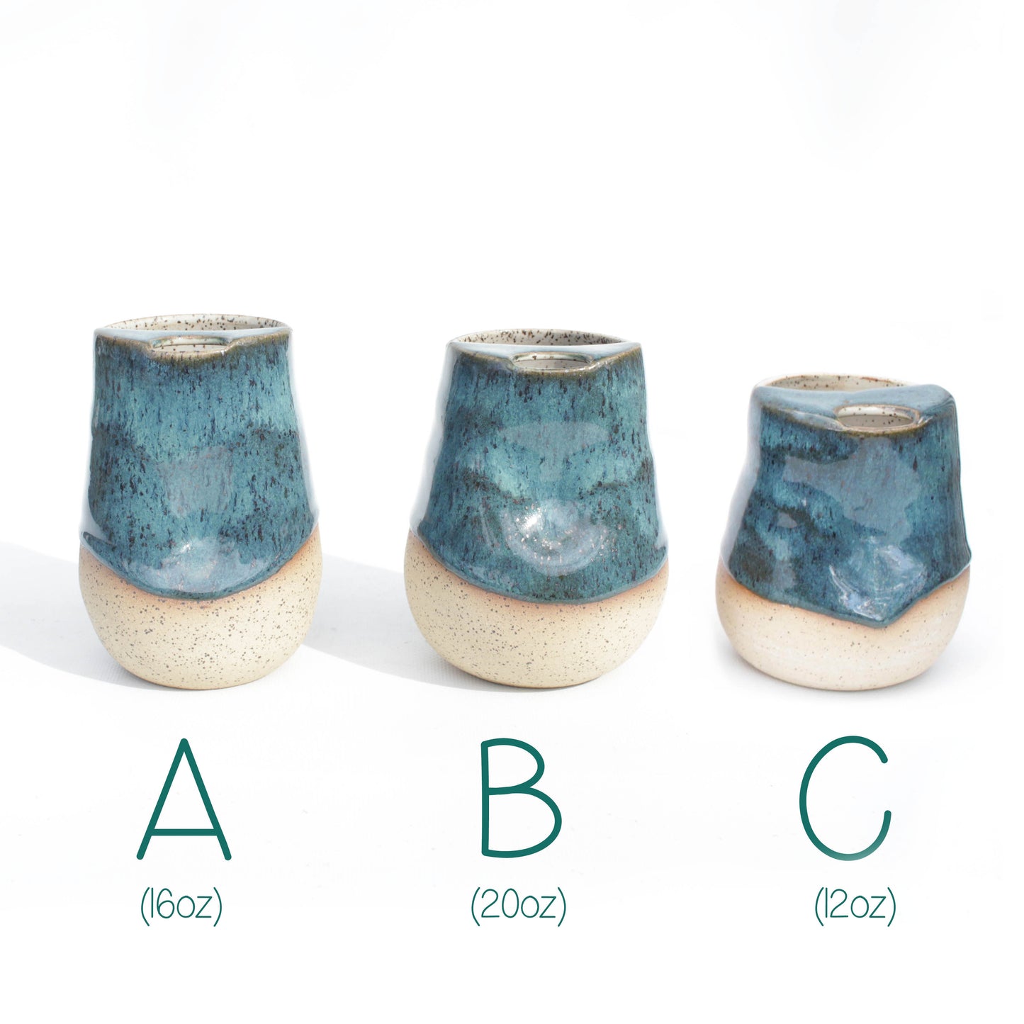 Emerald Ocean Cozy Speckled Stoneware Sip-Top Thumb Tumbler