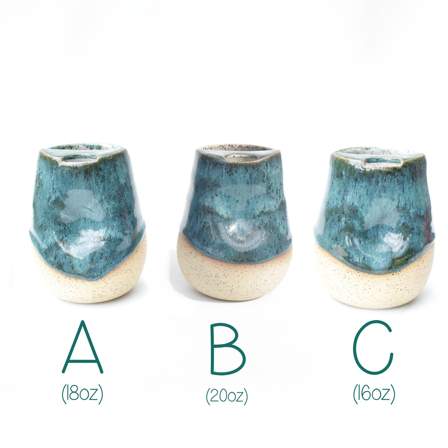 Emerald Ocean Cozy Speckled Stoneware Sip-Top Thumb Tumbler