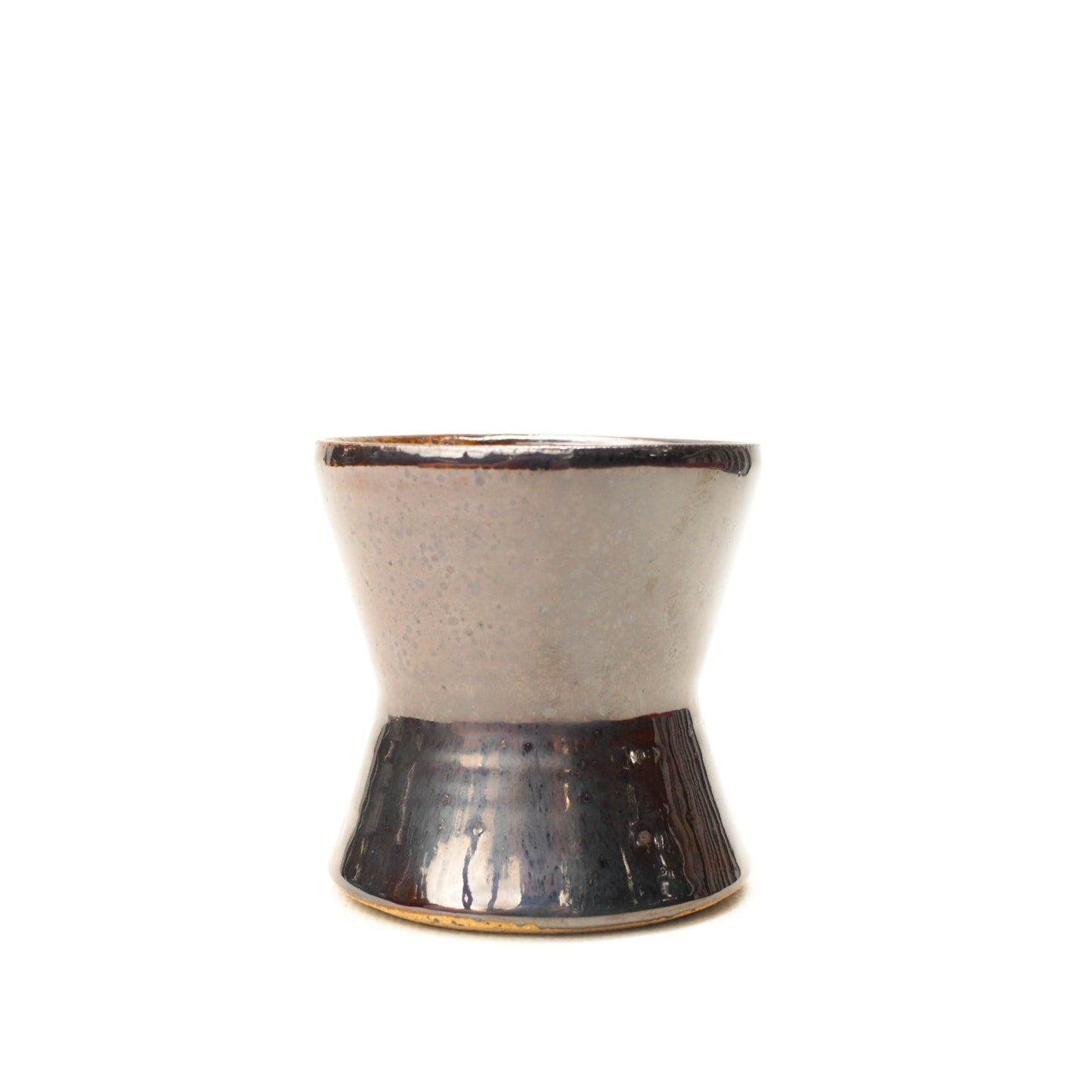 2.5" Ultra Shiny Speckled Stoneware Planter Pot