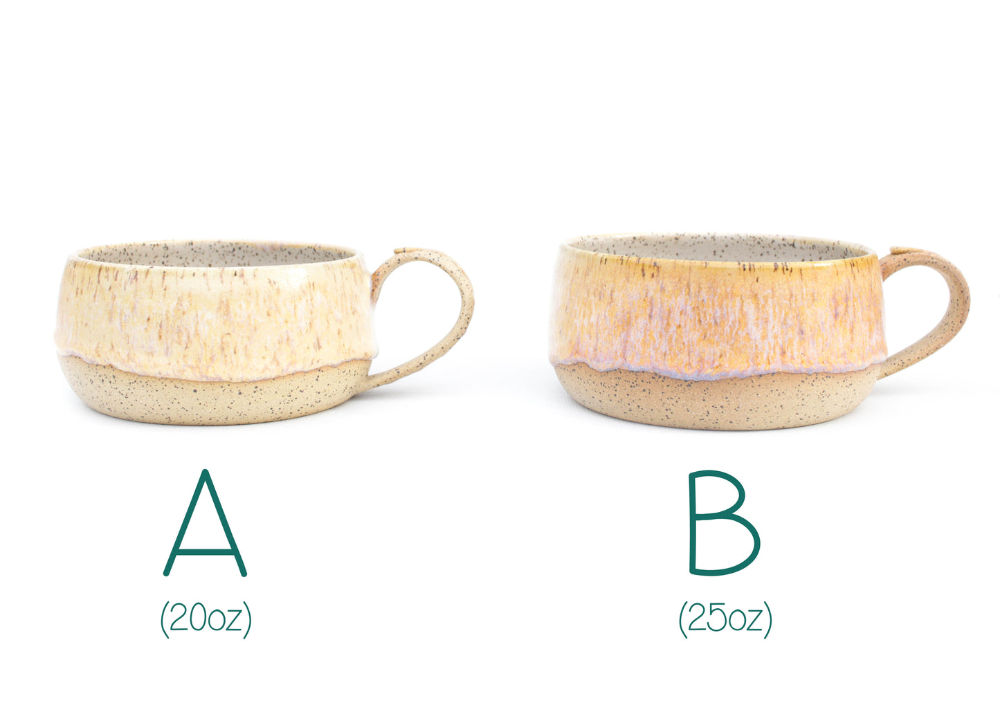 Toasted Cream Speckled Stoneware Latte Mug