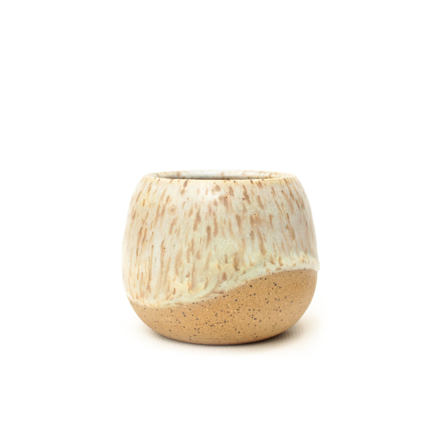 2.75" Pastel Speckled Stoneware Planter Pot