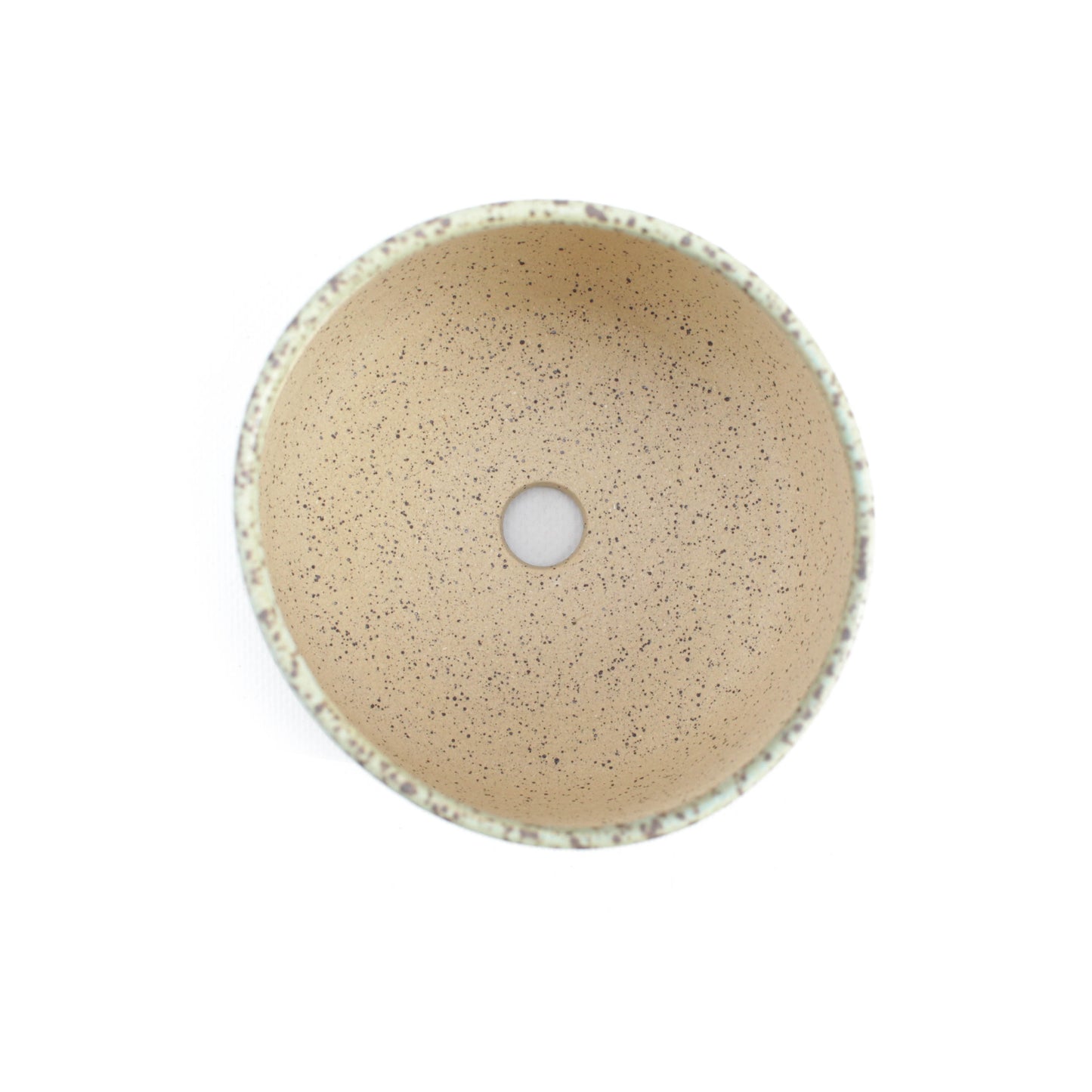 5" Matte Mint Speckled Stoneware Planter Pot