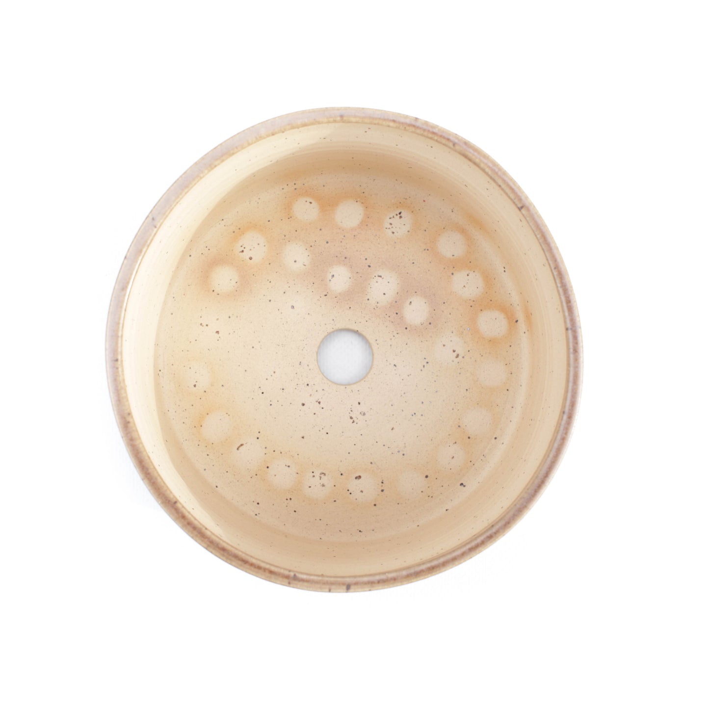 6" Lilac & Tan Speckled Stoneware Planter Pot