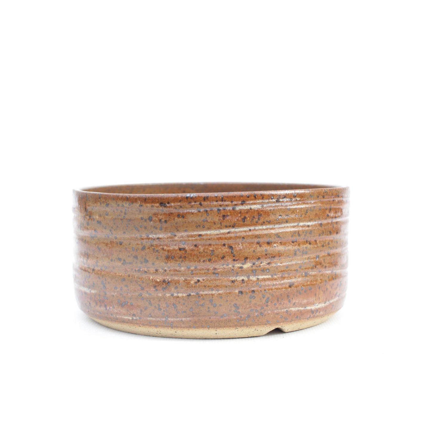 5.5" Brown Speckled Stoneware Planter Pot