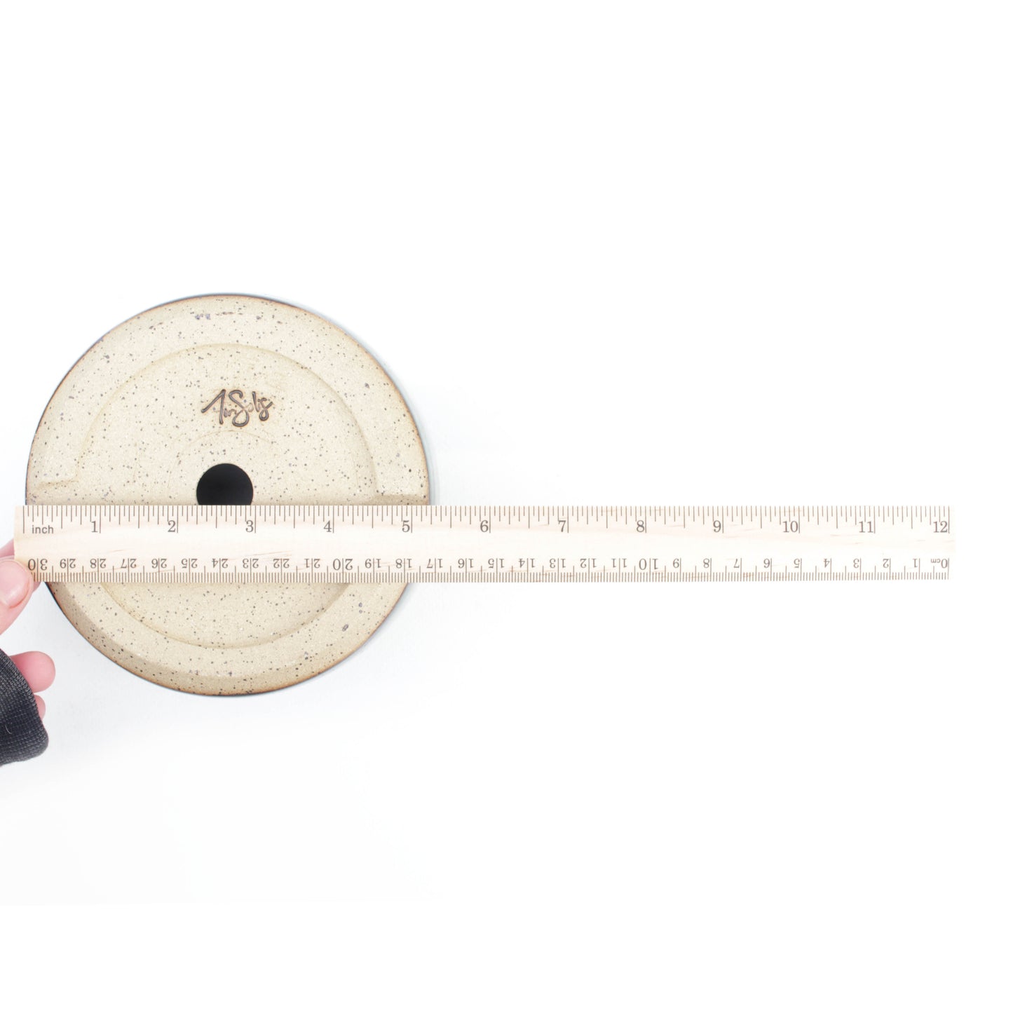 5" Blue Speckled Stoneware Planter Pot