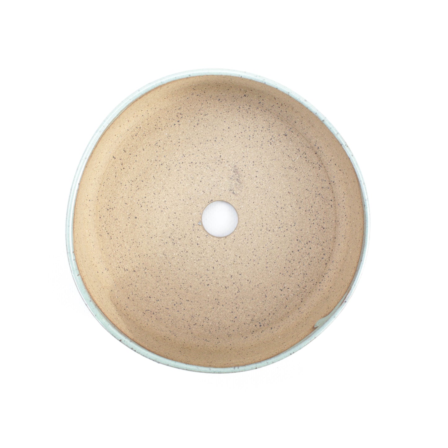 6.25" Turquoise Speckled Stoneware Planter Pot