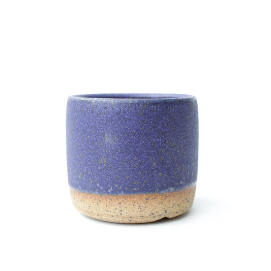 2.5" Blueberry Speckled Stoneware Planter Pot
