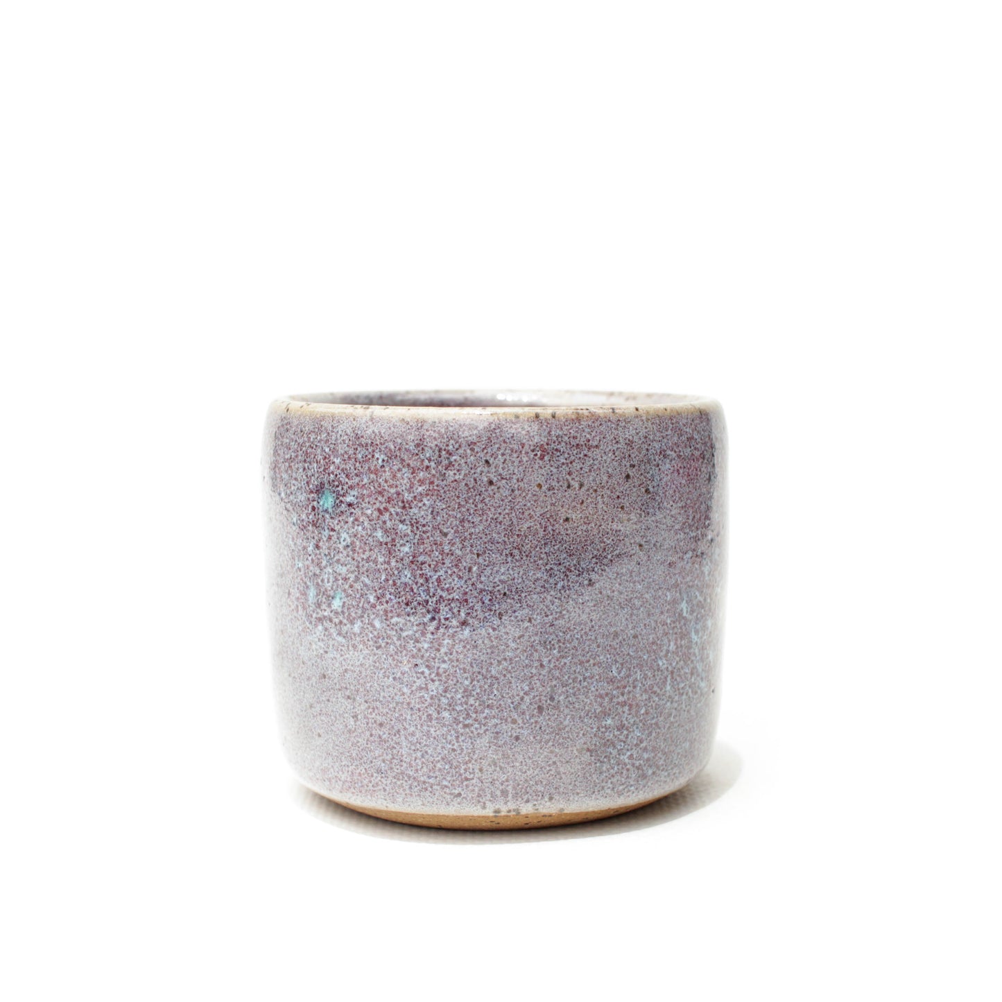 2.5" Blue Violet Speckled Stoneware Planter Pot