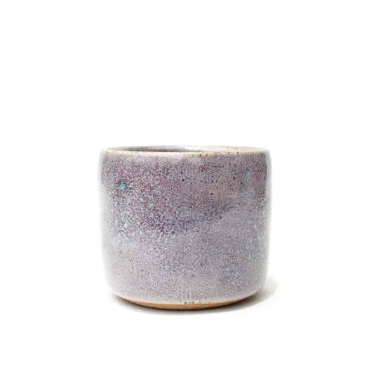 2.5" Blue Violet Speckled Stoneware Planter Pot