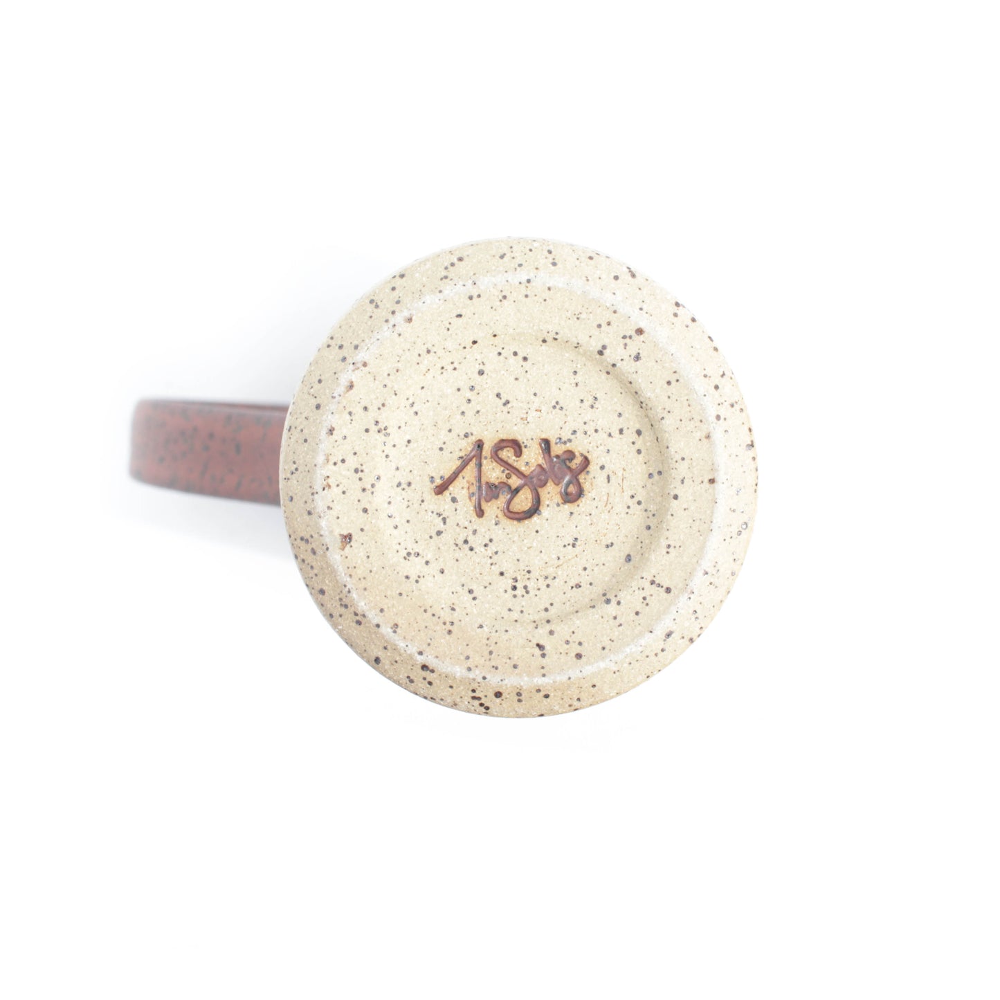 Rust Red Tall Speckled Stoneware Mug