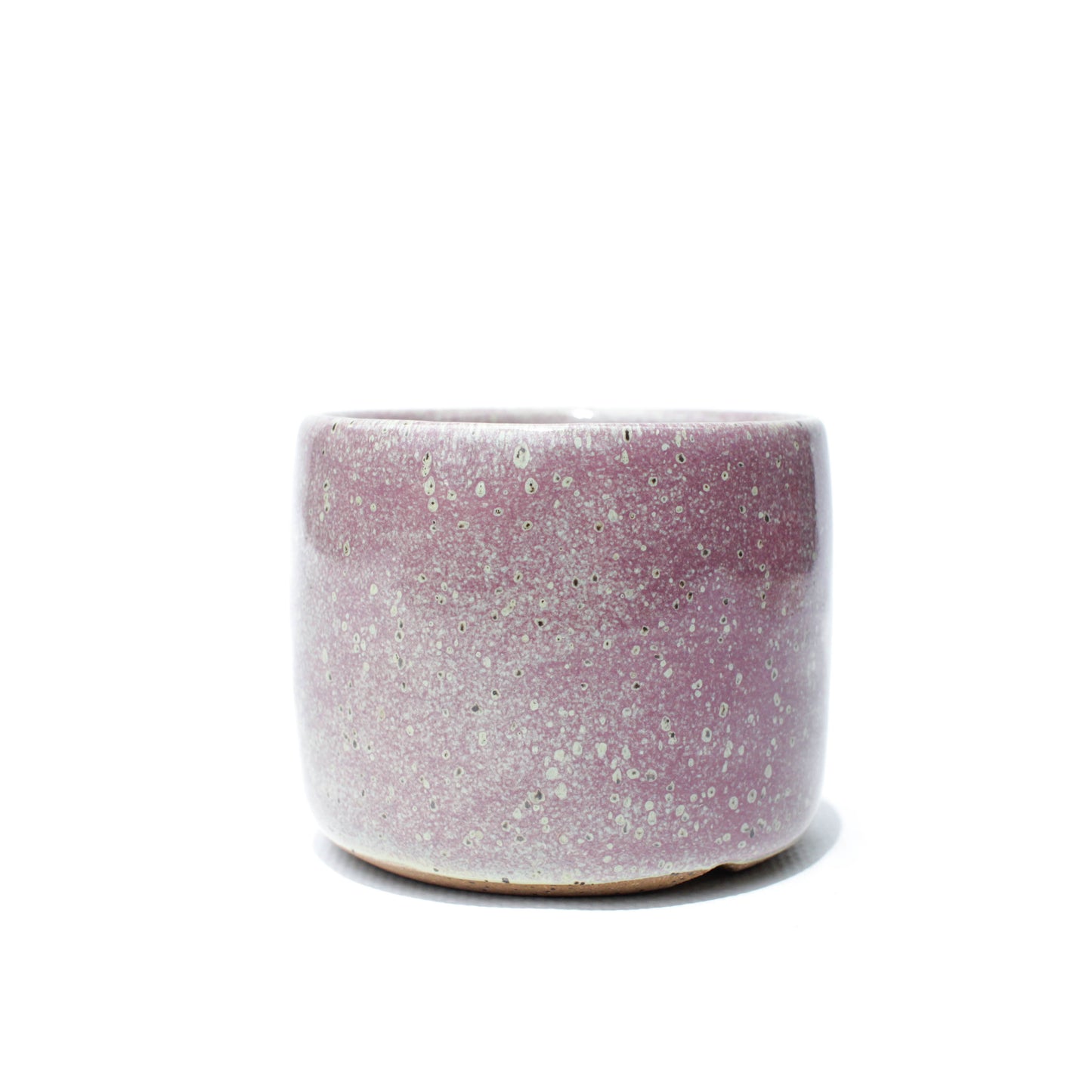 2.5" Lilac Speckled Stoneware Planter Pot