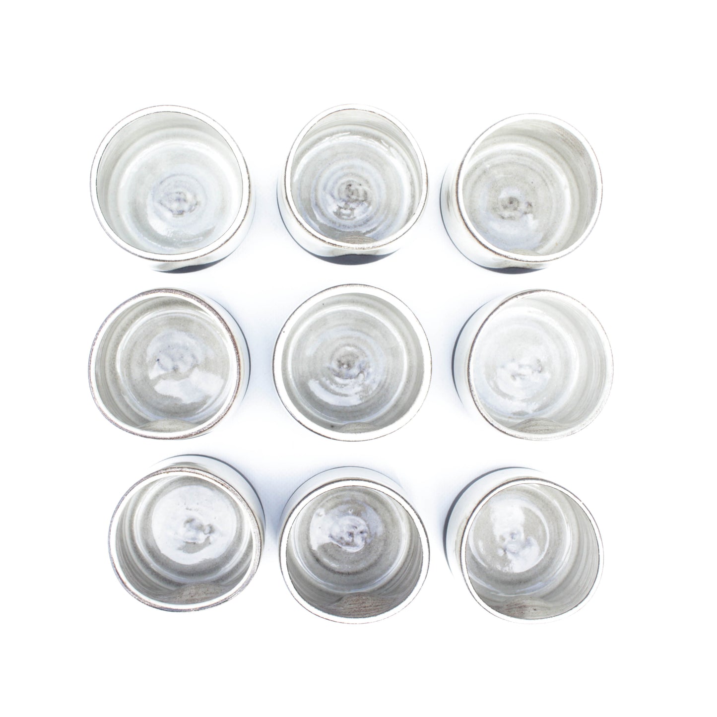 Small Black Stoneware Espresso Cortado Cups