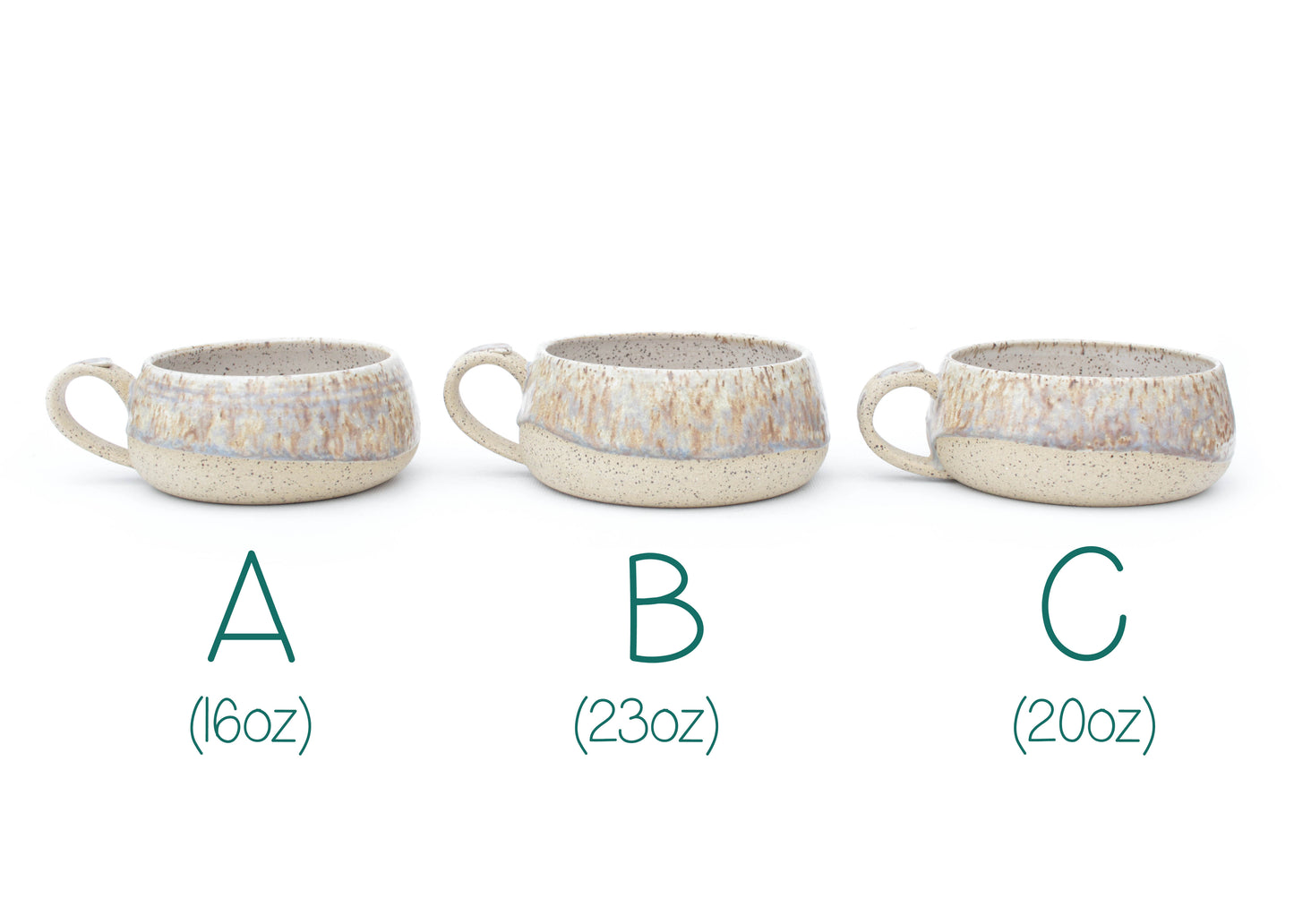 Crystal Cream Speckled Stoneware Mug